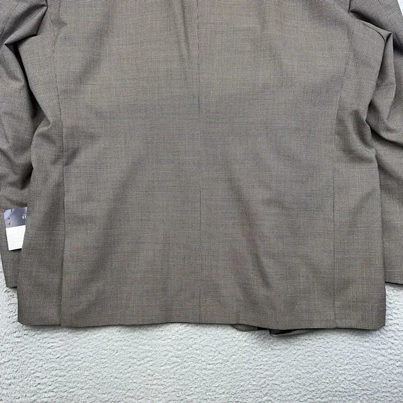Stafford Blazer‎ Mens 52R Big & Tall Houndstooth Travel Sport Coat 2 Button